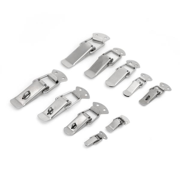 DK003 Large Toolbox Toggle Latch 316 Bright Sliver With Spring