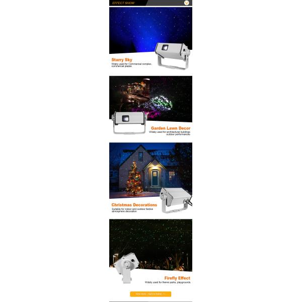 Звездное небо Звездный лазерный свет IP65 Дождепроницаемый ргб Лучистый лазерный свет Садовой праздник Декоративная лампа Звездный световой проектор