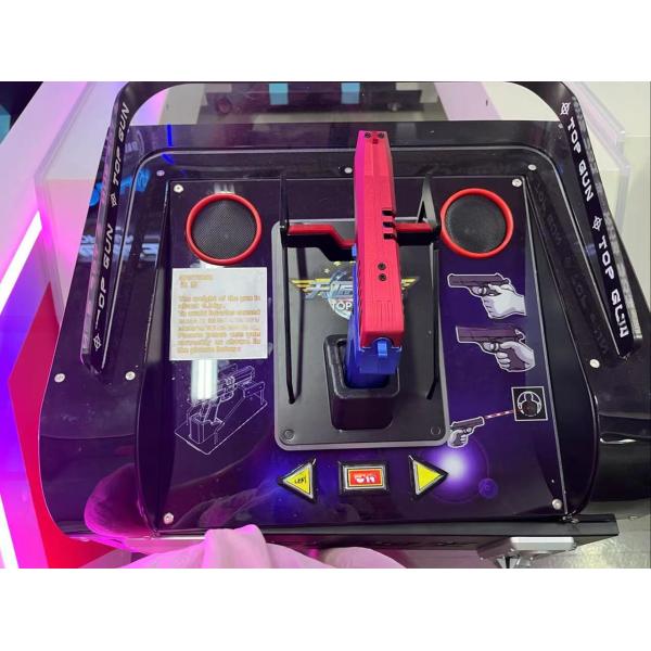 2 jugadores shooter interactivo máquina de arcade con color luminoso