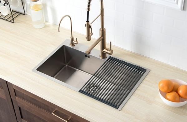 Topmount Stainless Steel Kitchen Sink Brushed Single Bowl 16 Gauge 35x45