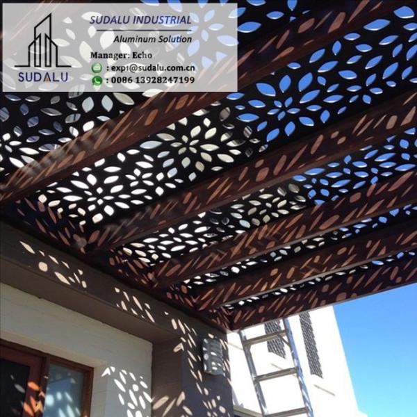 SUDALU Foshan Building Suppliers Outdoor Aluminum Laser Cut Panels Perforated Decoration Panel