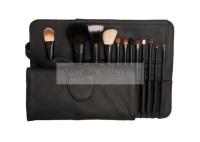 Animal naturel de la meilleure qualité cosmétique de base de brosse de lecture du maquillage 12PCS et cheveux synthétiques avec le cas