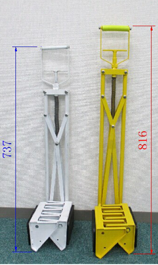 Aluminum Traffic Yellow 151*218*816mm Anti Theft Lock