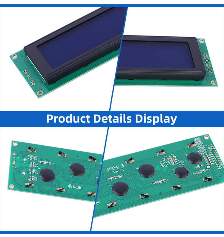 Blue Film White Letters 4004A3 4004 Character LCD Module 4X40 Interface Module ST7066U LED Backlight