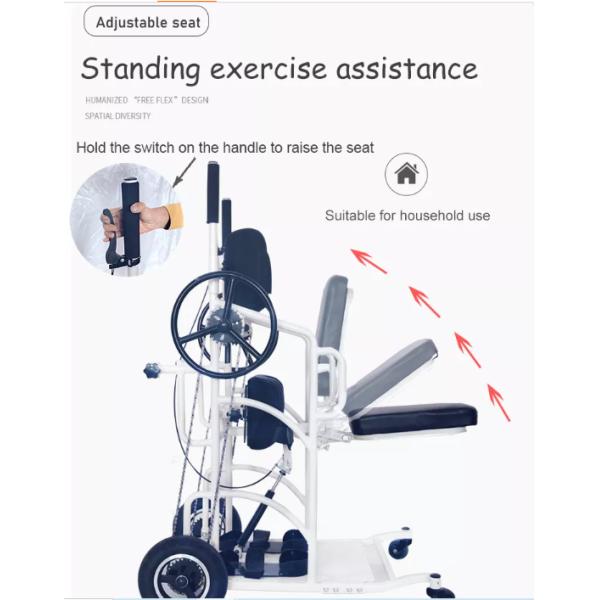 Leather Seat Mobility Walking Aids Hydraulic Lever Flexible Crutches Walkers Scooters