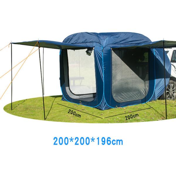 200*200*196CM Outdoor Spacious Waterproof 210T Pop Up Roof Tent With 3 Sides Doors For Quick Set Up