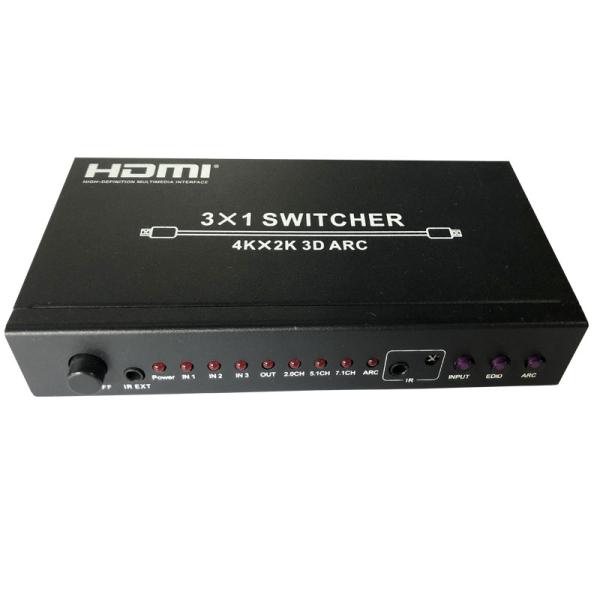 Home HDMI 2.0 4K Hdmi Distribution Amplifier 1x4 Up To 4 Outputs Metal Housing