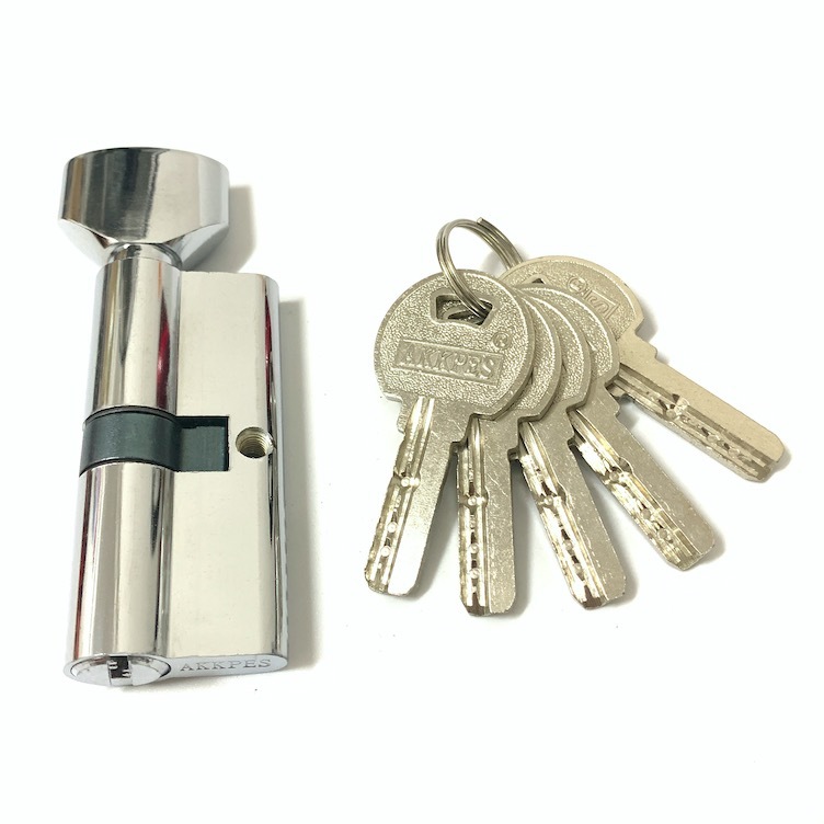 Silver Single Cylinder Lock 70mm Lock Cylinder With Brass Pins Or Iron Pins