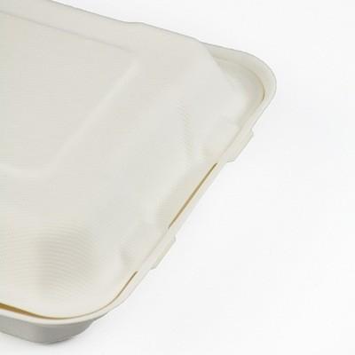 EN13432 90mm Height 1000ml Microwavable Container For Take Away