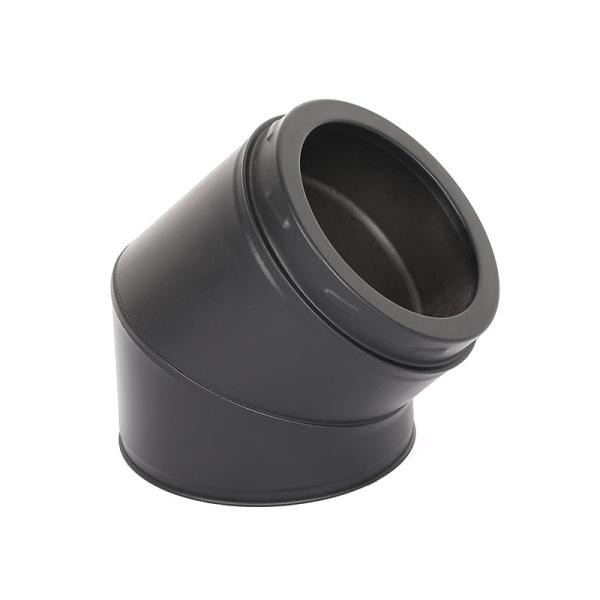 Tee Fitting Black Chimney Pipe Components EN1856-1 Standard Stainless Steel Material