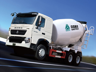 Sinotruk Howo brand Concrete Mixing Truck 8CBM 371 HP whilte color or red color