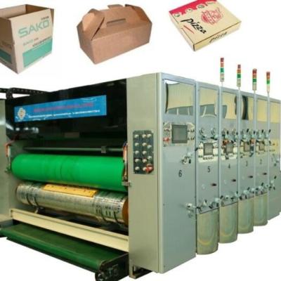 Impressora Slotter Die Cutter 1200x2600 de Flexo da caixa de cartão de 5 dobras