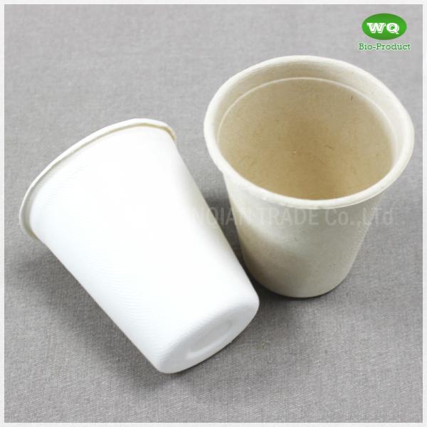 8oz Sugarcane Pulp Cup Compostable And Degradable 100%  Coffee Cups Recyclable  Cups Freezer Safe Plant pulp Cups
