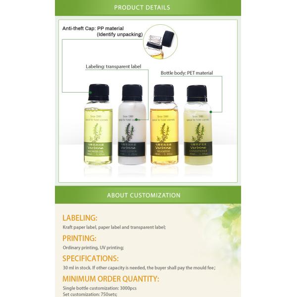 Mini Size Skin Care Hotel Body Lotion Body Care Kit Bathroom