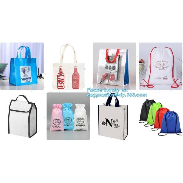 Environmental Promotional Shopping Bags Eco Gift Tote Non Woven Bag, heat seal die cut handle ultrasonic non woven bag