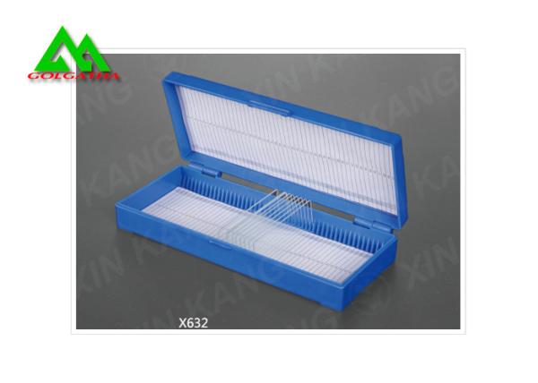 Laboratory Plastic Slide Box For Microscope / Histology Easy Clean Anti Bacterial