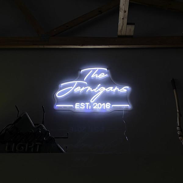 Acrylic Led Neon Flex Sign Oh Baby Custom Neon Light Signs Happily Ever After Custom Made Neon Sign