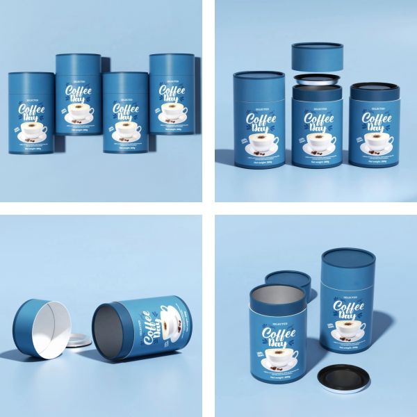 Customizable recyclable, eco-friendly, food-grade paper tube boxes