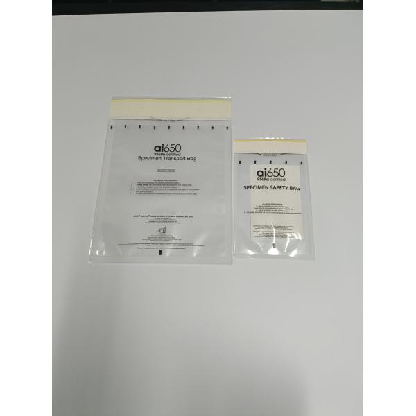 Writable Surface 95kpa Specimen Transport Bag Plastic