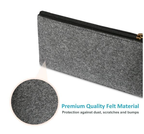 Funky Big Zipper Pencil Bag Case Childrens Premium Cloth Pencil Pouch