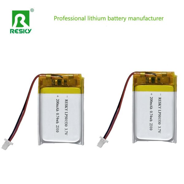 Lifepo4 Batteries 501530 200mAh 3.7v Small Rechargeable Power Lipo Li-polymer Battery Cell