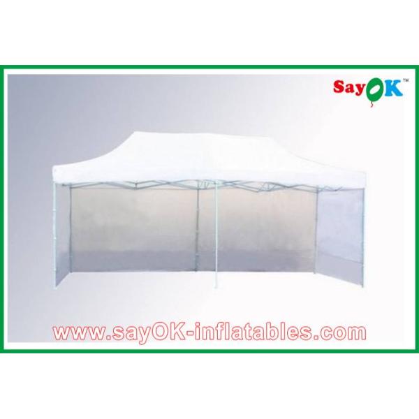 L6m x W3m Gazebo Folding Tent Canopy Sun-resistant With 3 Sidewalls Iron Frames