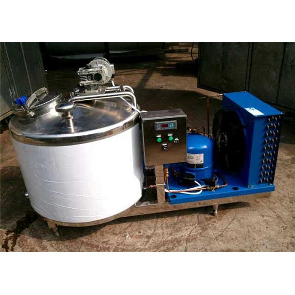 Stainless Steel Milk Cooling Tank 1000L Corrosion Resistance With Control Box