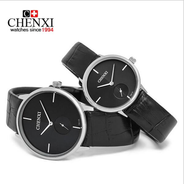 061A MOQ 10pcs Black White CKK Branding Watches Super Hot Sale Leather Watch Unisex Watch