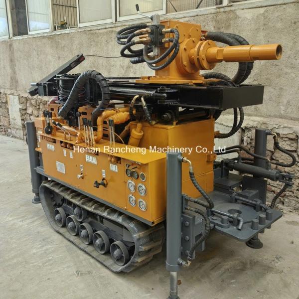 180m Pneumatic Water Well Drilling Rig Multi-function Crawler Mounted Rig With 55KW Quanchai Diesel