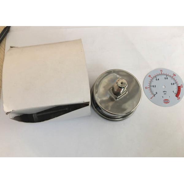 Манометр нержавеющей стали маслонаполненный для примыкания с тыловой стороны водоочистки