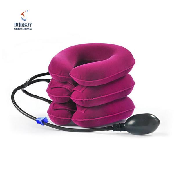 Soft neck supporter inflatable neck collar cervical half flannel