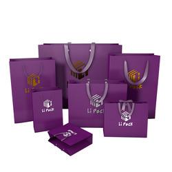 Sacos de papel impressos personalizados de luxo para compras de vinho