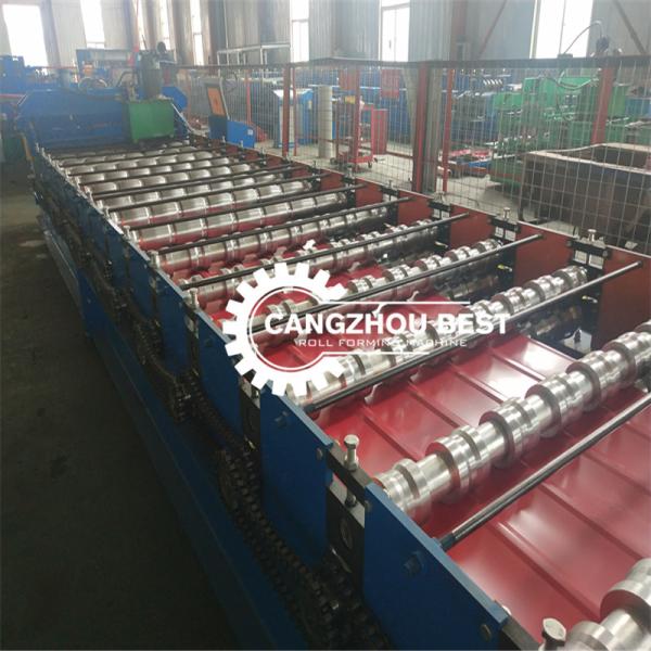 Hydraulic Cutting Galvanized 1310mm Glazed Tile Forming Machine