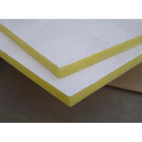 Decorative Fiberglass Ceiling Tiles 15mm 24mm With PVC Facing
