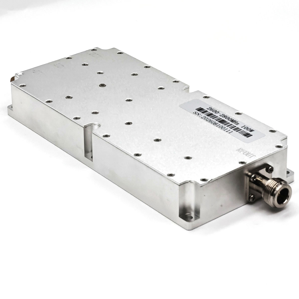 Aluminum Shell RF Signal Block Amplifier Module 4–8 GHz 50W Anti Drone 28V Customized