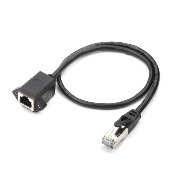 RJ45 Shielded Cable Assembly, 8P8C Jack to Plug with STP 24AWG x4P Wire