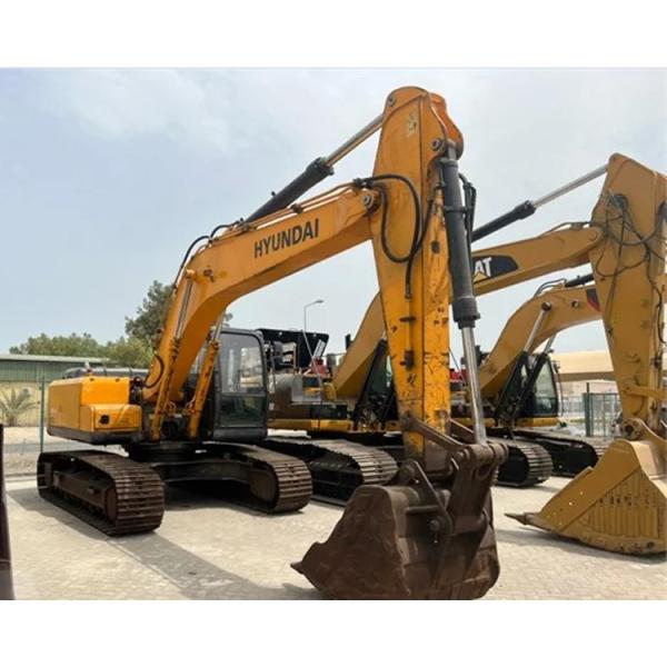 Южная Корея 22 тонны использованный экскаватор Hyundai R220LC-7 для копания 2016 год