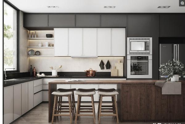Mobília branca antiga moderna da casa modular do PVC dos armários de cozinha de 800MM Brown