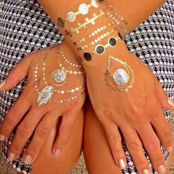 Jewelry Metallic tattoo