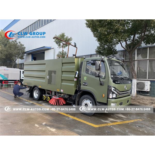 Dongfeng 9cbm Water Tank 5cbm Dust Tank Road Sweeper Truck