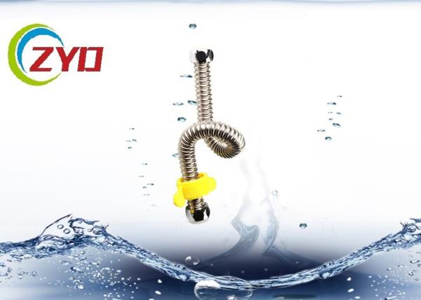 G1/2 DN15  Stainless Steel Brass Screw 360° Flexible Corrugated Pipe Faucet Water Tube 50cm Longth