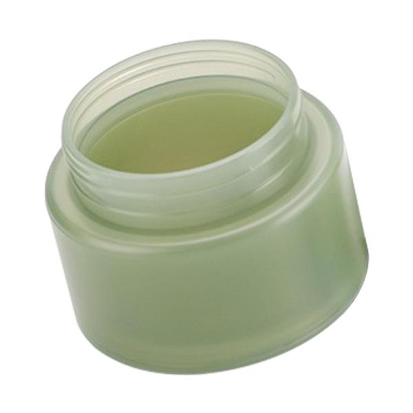 Recipientes de vidro de vidro cosméticos verdes dos frascos 15g de Matcha para produtos dos cuidados com a pele