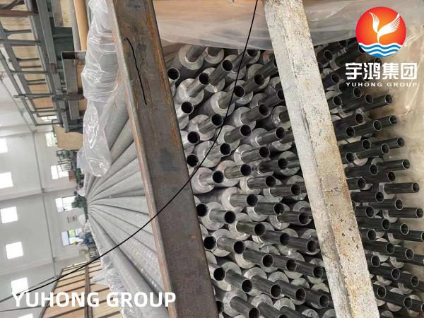 Wound L Finned Tube ASTM A249 TP304 Welded Base Tube With AL1060 Fins