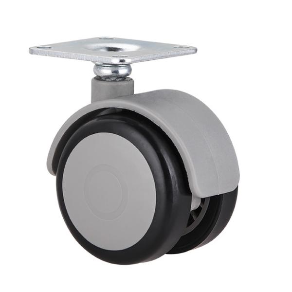Factory Direct Sale 2 Inch 50mm Medical Screw Universal Castors Wheels Mute Doule Wheel Furniture Wheel