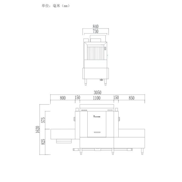 48KW Restaurant Kitchen Dishwasher Single Spray / Industrial Dishwashing Equipment