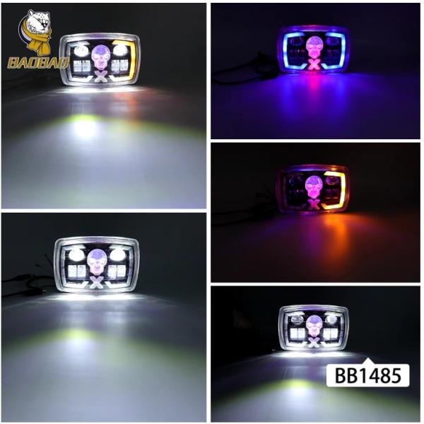 12V Plastic Skull Shape Projector Fog Light Available For Honda CD 70cc 125cc