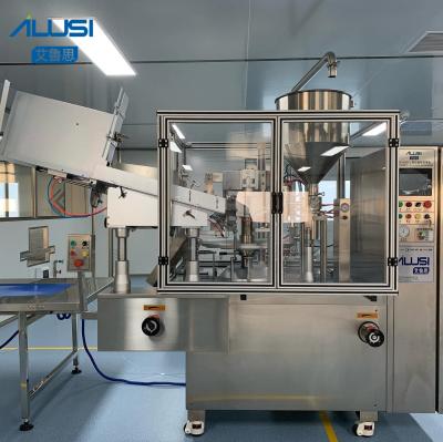 Pneumatic Tube Filling Sealing Machine , SUS316L SS304 Toothpaste Packaging Machine
