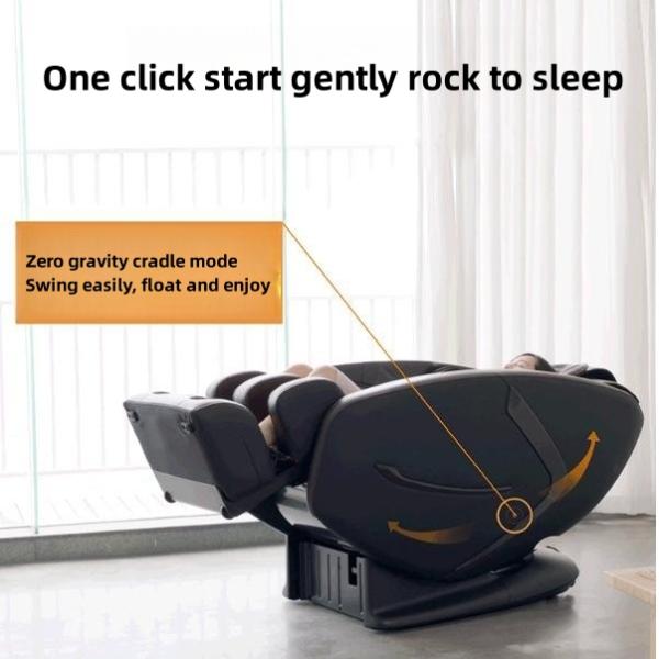 Black Massage Chair 2024 Smart Whole Body Electric Automatic Physical Therapy Massager Health Wellness Massage Bed
