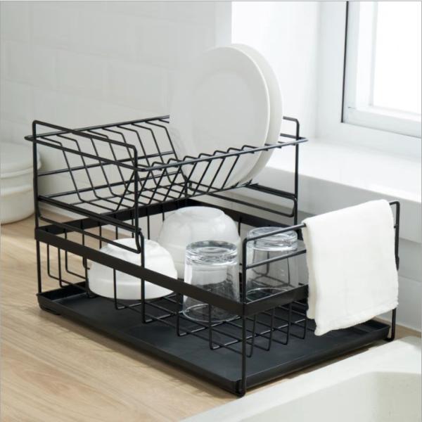 Dish Drying 1.6KG L430mm Steel Kitchen Basket Rack