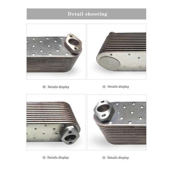 radiador 10325002 del aceite de lPHE-12P 1028786 5700087 para el refrigerador del aceite de motor de Liebherr D936 del motor